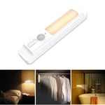 LUSTREON Wireless Smart PIR Motion Sensor LED Cabinet Night Light Battery Powered for Bedroom Stair