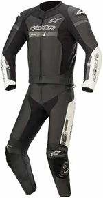 Alpinestars GP Force Chaser Leather Suit 2 Pc Black/White 52 Dwuczęściowy kombinezon motocyklowy