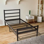 Twin Bed Frame with Headboard, 14 Inch Platform Bed Frame No Box Spring Needed, Metal Twin Size Bed Frame with Storage ,