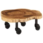 Coffee Table 23.6"x21.7"x9.8" Solid Acacia Wood