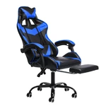 Hoffree Ergonomic High Back Racing Chair Reclining Office Chair Adjustable Height Rotating Lift Chair PU Leather Gaming