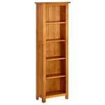 5-Tier Bookcase 17.7"x8.6"x55.1" Solid Oak Wood