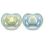 Philips Avent Ultra Air SCF085/58 0-6 m dudlík Rainbow Boy 2 ks