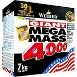 WEIDER Giant Mega Mass 4000, Gainer, , Jahoda 7000 g