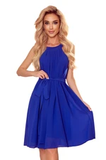 Chiffon dress with tie Numoco