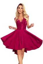 Numoco women's dress with lace neckline