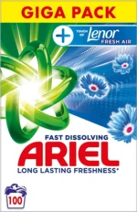 ARIEL prací prášek + Touch Of Lenor Fresh Air 5.5 kg