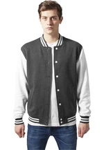 2-kolorowa bluza z kapturem college cha/wht