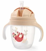Babyono Nekapající hrneček se zatíženým brčkem , 240 ml, béžový