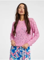 Pink women's patterned sweater JDY Judith - Women's