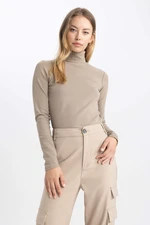 DEFACTO Slim Fit Turtleneck Long Sleeve T-Shirt
