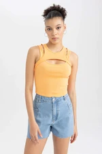 DEFACTO Coool Fitted Ribbed Camisole Singlet