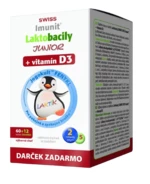 Swiss Imunit Laktobacily Junior + vitamín D3 72 tabliet