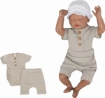 Žebrované polo body kr. rukáv + kraťasy 2D Boy Z&Z - béžová, vel. 56 (1-2m) Žebrované polo body kr. rukáv + kraťasy 2D Boy Z&Z - béžová, vel. 56 (1-2m)