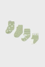 Kojenecké ponožky Mayoral Newborn Gift box 4-pack zelená barva