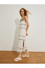 Koton Long Crochet Dress with Straps