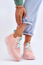 Women's slip-on sock shoes GOE JJ2N4081 Light pink