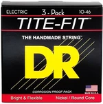 DR Strings MT-10 Tite Fit 3-Pack Cuerdas para guitarra eléctrica