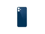 Kryt baterie Back Cover Glass + Big Camera Hole pro Apple iPhone 12, modrá