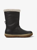 Black Women's Winter Boots with Faux Fur Camper Trail