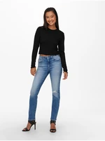 Black women's long-sleeved T-shirt ONLY Kitty - Women's
