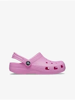 Růžové holčičí pantofle Crocs - Holky