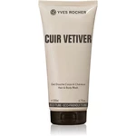 Yves Rocher Cuir Vétiver sprchový gél na telo a vlasy pre mužov 200 ml