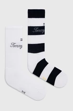 Ponožky Tommy Jeans 2-pak tmavomodrá farba, 701227797