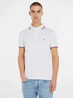 Tommy Hilfiger 1985 Tipped Slim Polo triko Bílá