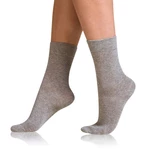 Bellinda 
COTTON COMFORT SOCKS - Women's cotton socks with comfortable hem - gray highlights