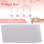 220pcs Hair Pearls Stick On Self Adhesive Pearls Stickers Face Pearls Stickers for Hair