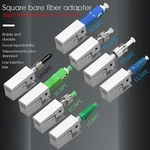 New Optic Fiber Connector FC SC ST Square Bare Adapter Flange Temporary Succeeded OTDR Test Coupler Special Sale