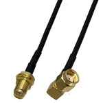 RG174 Cable RP SMA Male Plug Right to RP SMA Female Bulkhead Plug Connector Crimp RF Coaxial Pigtail Jumper Wire 4inch~10FT