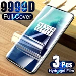 3PCS Hydrogel Film For Oneplus 7 7T 8 Lite 8T 5 5T 6 6T Screen Protector For Oneplus 9 10 Pro 9E 9R 9RT Soft Film Not Glass