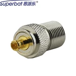 Superbat F-MCX Adapter F Female to MCX Male Straight RF Coaxial Connector