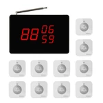 SINGCALL Wireless Kitchen Restaurant Cafe Service Calling System, 1 Small Screen Receiver with 10 Small Touchable Buttons APE590
