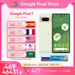 Google Pixel 7 4355 mAh 6.3" Screen 8+128/8+256GB Memory Black/White/Lemongrass