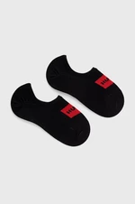 Ponožky HUGO dámske,čierna farba,50469282