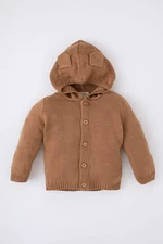 DEFACTO Baby Boys Hooded Knitwear Cardigan