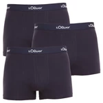 3PACK pánské boxerky S.Oliver tmavě modré