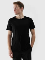 Pánské trekové tričko s Merino vlnou - černé