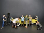 "Weekend Car Show" 8 piece Figurine Set for 1/18 Scale Models by American Diorama