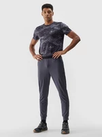 Pánské sportovní rychleschnoucí kalhoty - šedé