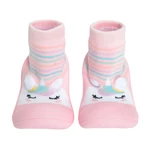 Ponožkové boty s protiskluzovou podrážkou- růžové - 20_21 LIGHT PINK