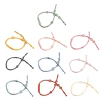 Y55B Silicone Chain Fastened Strap for Baby Pacifier Teething Clip Newborn Teether Chain Nipple Holder Nursing Accessories