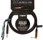 Klotz TIW0450PR Titanium Walnut Čierna 4,5 m Rovný - Zalomený Nástrojový kábel