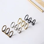 3-Ring Loose-Leaf Metal Storage Buckle 2cm Diameter Notebook Folder Loose-Leaf Storage A5/A6 Card Book Loose-Leaf Inner Page