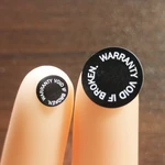 WARRANTY VOID IF BROKEN Screw Hole Sticker Tamper Evident Brittle Paper Security Seal Removal Proof Open Invalid Warning Stamp