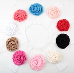 Cute 10PCS Rose Flower Baby Elastic Lace Headband Newborn Toddler Infant Hair Bands Girls Headwear Hair Accessories Gifts
