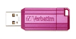 VERBATIM Flash Disk 32GB Hi-Speed Store 'n' Go, Pinstripe, USB 2.0, Hot růžová